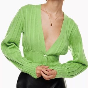 Wilfred Aritzia Plunge Front Cardigan Medium